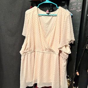 Torrid champagne, pink top 5x